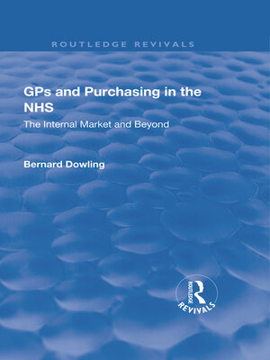 cover image of GPs and Purchasing in the NHS